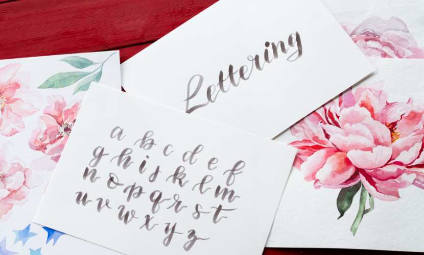 Hermosas letras en cursiva para imprimir